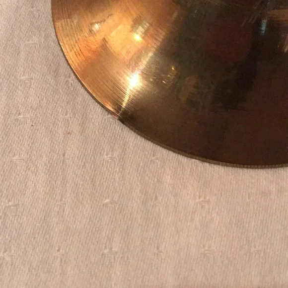 2 Brass Flower Vases made in India - 12” tall - Picture 7 of 11